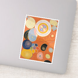 Pegatina Hilma Af Klint, La Diez Mayor No3, Arte Resumen