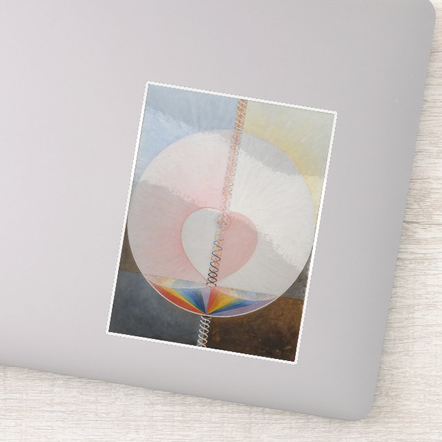 Pegatina Hilma Af Klint, The Dove Nº 25, Resumen de Arte (Detalle)