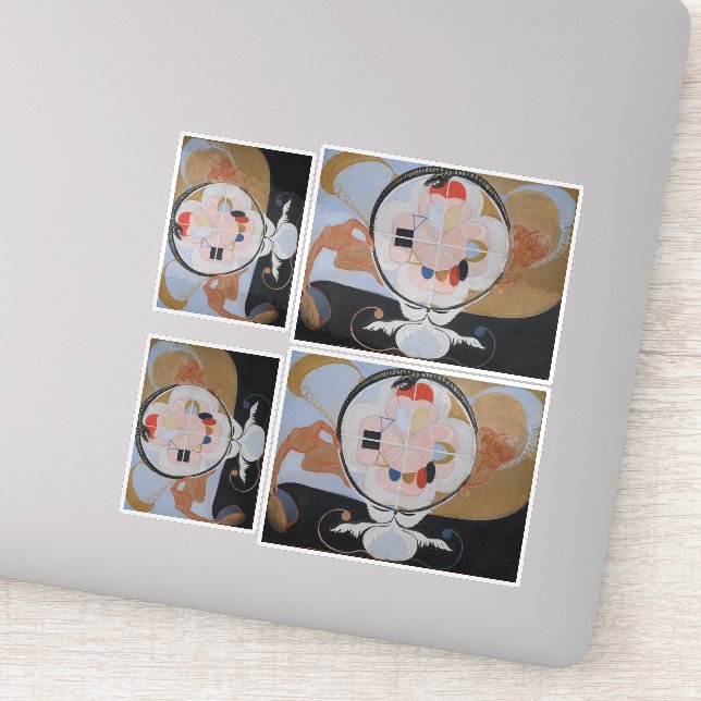 Pegatina Hilma Af Klint, The Evolution No.13, Resumen de Ar (Detalle)