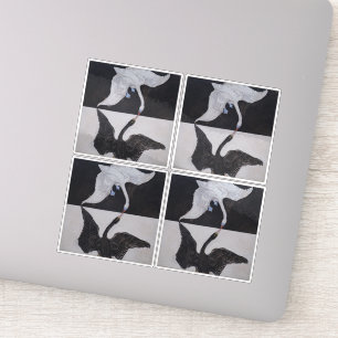 Pegatina Hilma Af Klint, The Swan No.1, Resumen de Arte