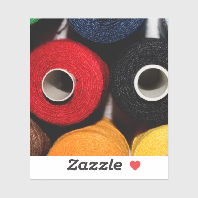 Pegatina Hilos Coloridos (Hoja)