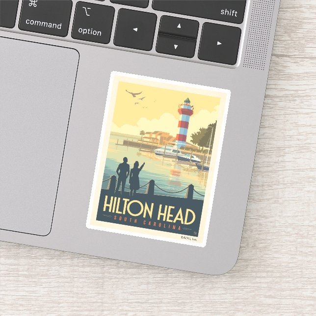 Pegatina Hilton Head | Carolina del sur (Detalle)