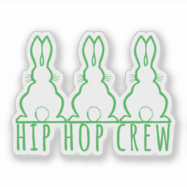 Pegatina Hip Hop Crew Cute Bunnies