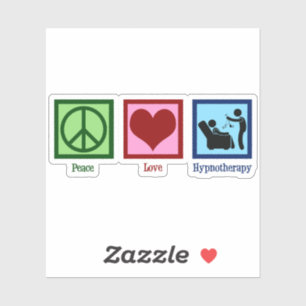 Pegatina Hipnoterapeuta Paz Amor Hipnoterapia