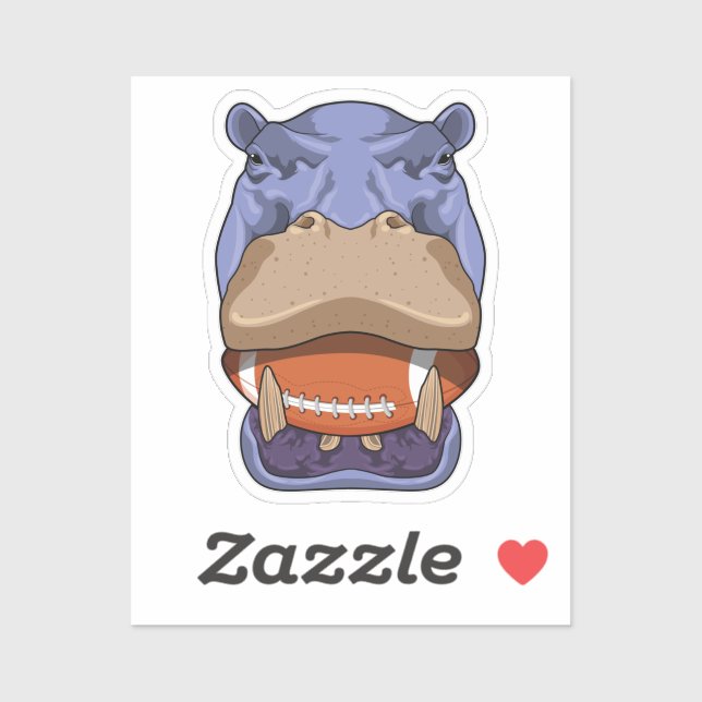 Pegatina Hipo en deportes de fútbol (Hoja)