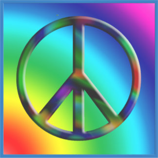 Pegatina Hippie Peace LG