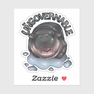 Pegatina Hippo ingobernable
