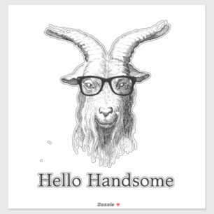 Pegatina Hipster Goat