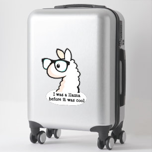 Pegatina Hipster Llama