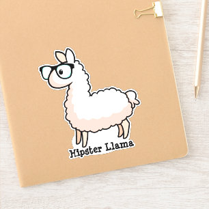 Pegatina Hipster Llama