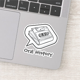 Pegatina Historia oral