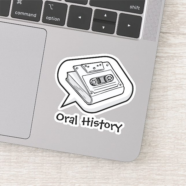 Pegatina Historia oral (Detalle)