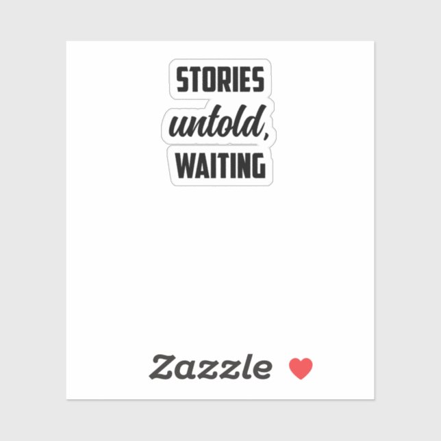 Pegatina Historias de espera no contadas: curiosidad de bus (Hoja)