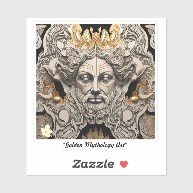 Pegatina "Historias doradas antiguas" (Hoja)