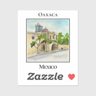 Pegatina Histórica Parroquia de los Siete Principes Oaxaca