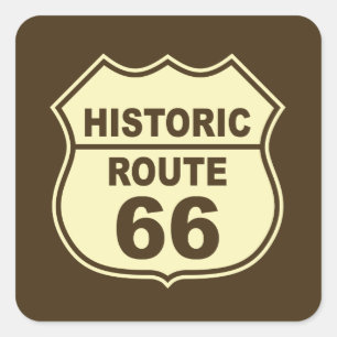 Pegatina histórico de la ruta 66