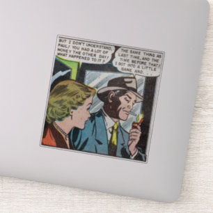 Pegatina Historietas antiguas de terror de los años 50   c