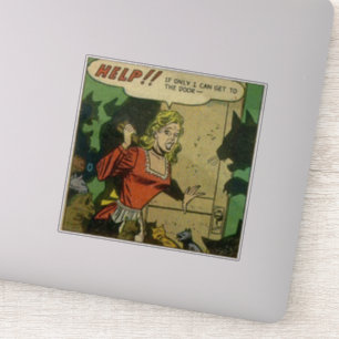 Pegatina Historietas antiguas de terror   Libros de histori