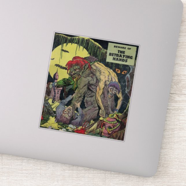 Pegatina Historietas de terror de la era dorada Historietas (Detalle)