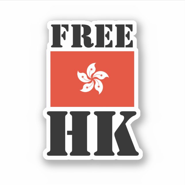 Pegatina HK libre (Anverso)