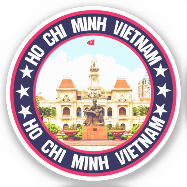 Pegatina Ho Chi Minh (Anverso)