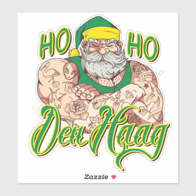 Pegatina Ho Ho Den Haag (Hoja)