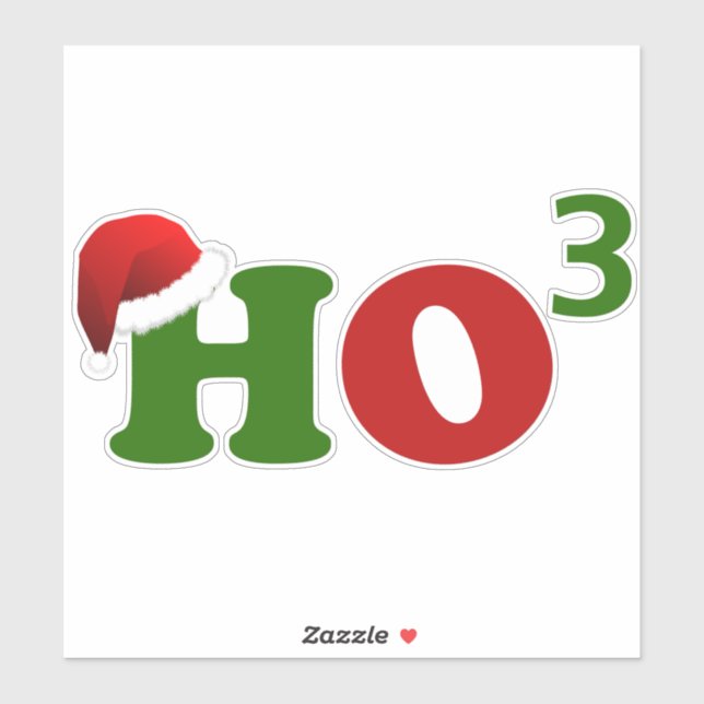 Pegatina Ho Ho Ho Ho Ho 3 (Hoja)