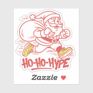 Pegatina "Ho-Ho-Hype - Calle Santa Sneaker