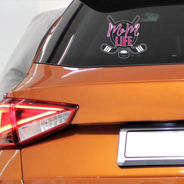 Pegatina Hockey Mom Life Car Window (Hockey Mom Life vinyl sticker decal for car)