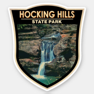Pegatina Hocking Hills State Park Ohio Art