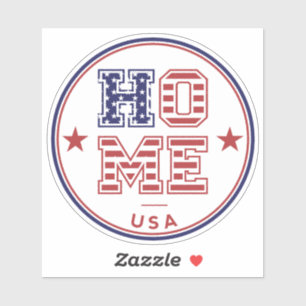 Pegatina Hogar de USA