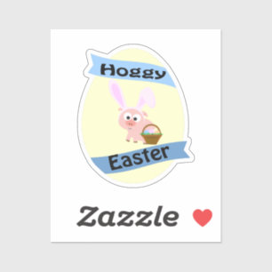 Pegatina Hoggy Easter Pig