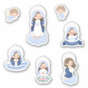 Pegatina Hoja de stickers de la Inmaculada Concepción Kawai