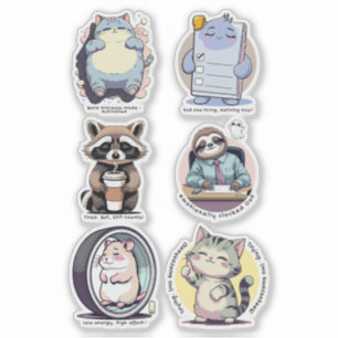 Pegatina Hoja de Stickers del Club del Mínimo Necesario   D