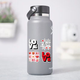 Pegatina Hoja de Stickers del Día de San Valentín con Emoji