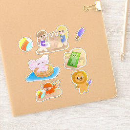 Pegatina Hoja de Stickers - Juguetes de Verano