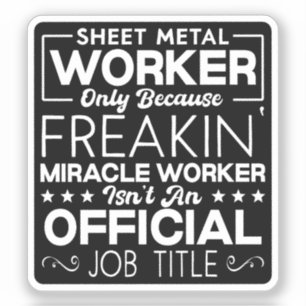 Pegatina Hoja Metalizado de codicia humorística del trabaja