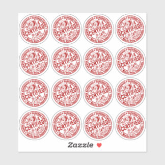 Pegatina Hoja mixta - "Certificado" travieso y agradable