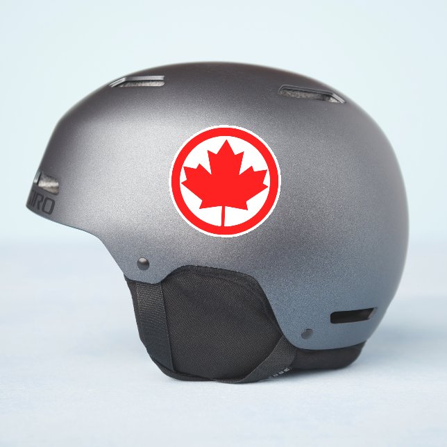 Pegatina Hojas de arce de Canadá (Lado del casco)