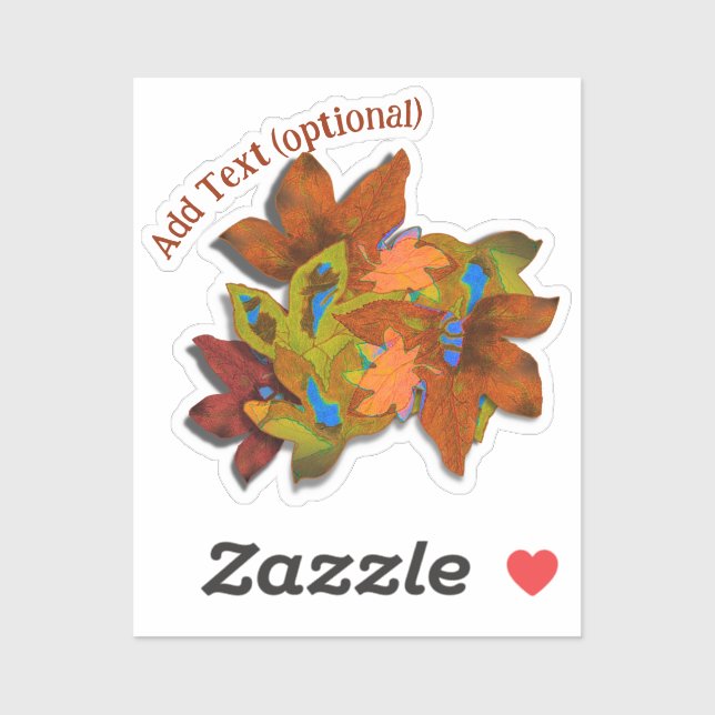 Pegatina Hojas de otoño de Artsy (Hoja)