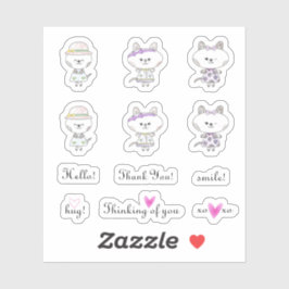 Pegatina Hola, abrumadores sentimientos dulces y un juego d