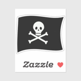 Pegatina ¡Hola Ahí! Cumpleaños de Niño Pirata