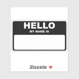 Pegatina Hola, mi nombre es