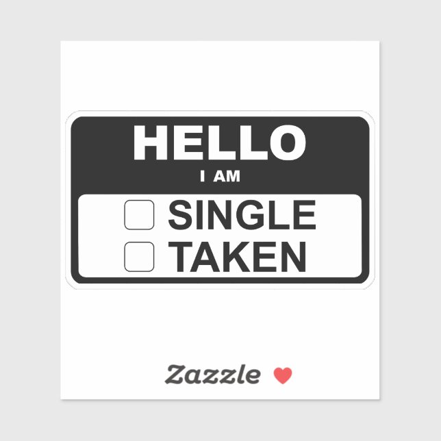 Pegatina Hola, soy (Hoja)