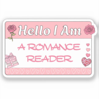 Pegatina Hola Soy Un Lector De Romance Lover Funny