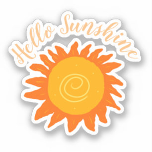 Pegatina Hola Sunshine