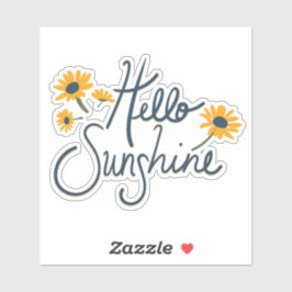Pegatina Hola Sunshine Daisy Flowers Motif