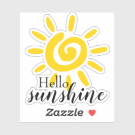 Pegatina Hola Sunshine | Personalizado Cut Vinyl