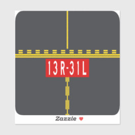 Pegatina Holding Point Marking 13R-31L