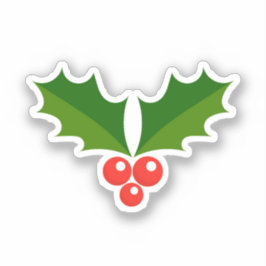 Pegatina Holly berries Christmas Sticker